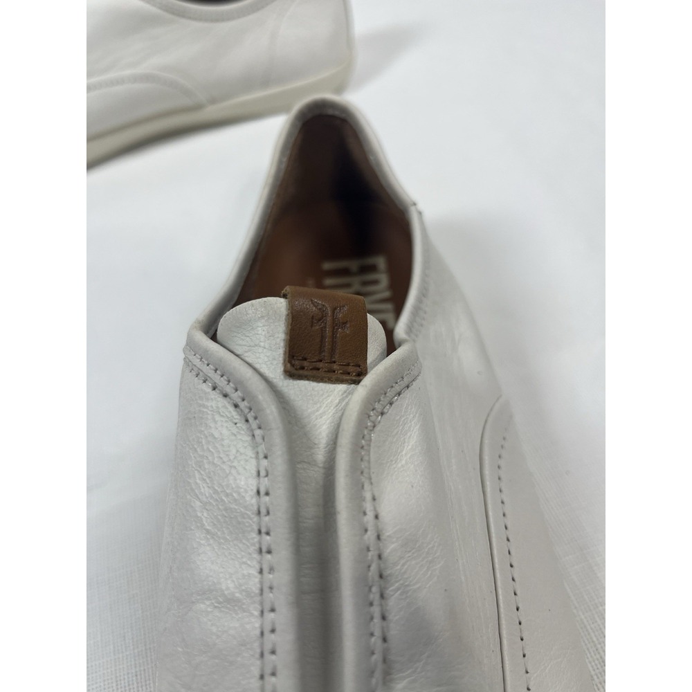 Frye Womens Maya CVO Slip On Sneakers White Leather Shoes 9M Casual Classic Fest - Picture 15 of 16